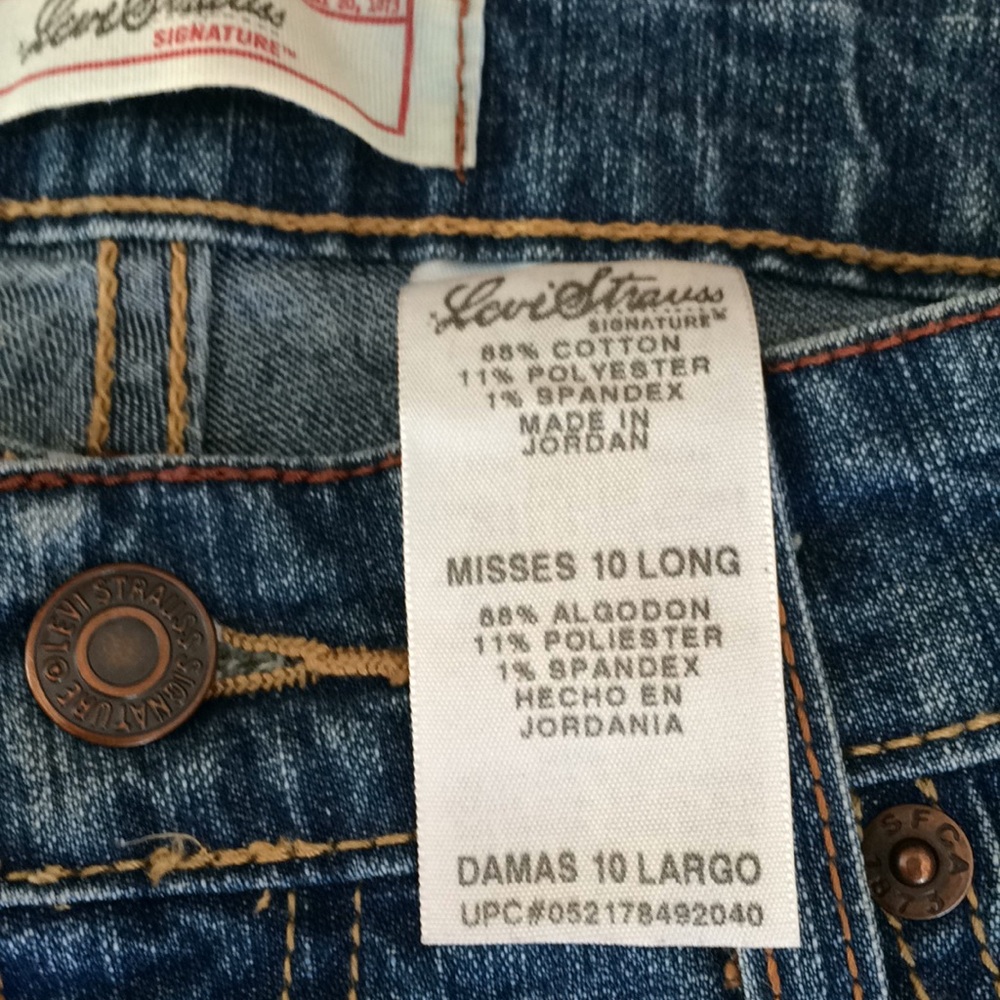 Levi Strauss stretch low rise bootcut Jean 10 long - Picture 4 of 8